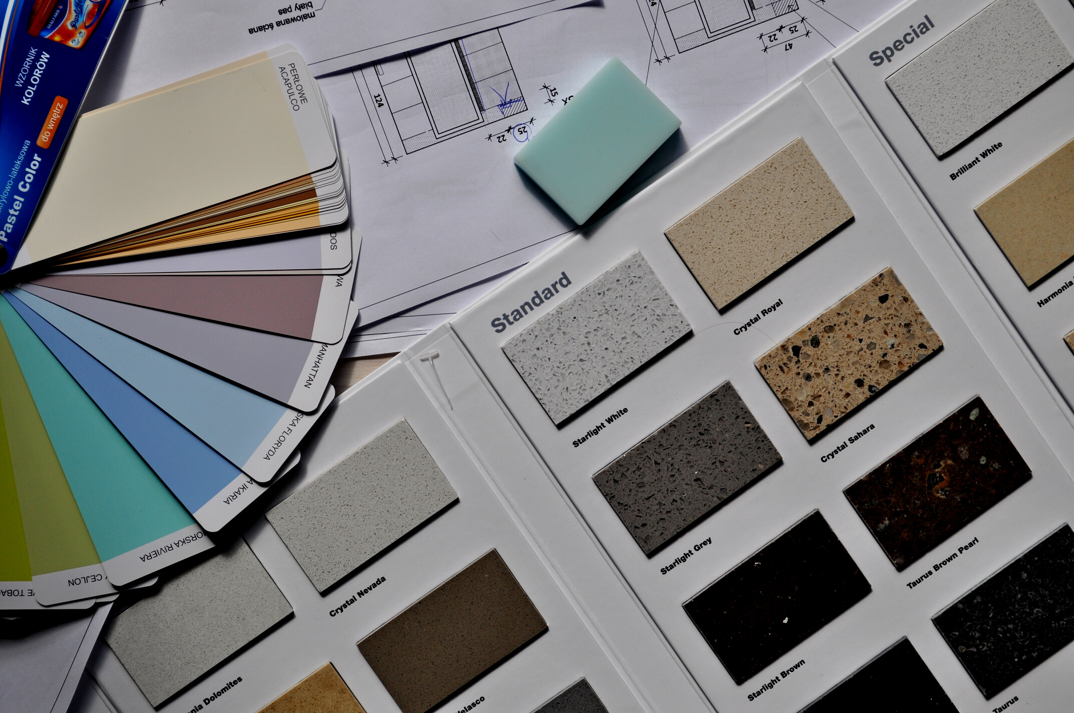 Color Palette and Samplers for Home Interior